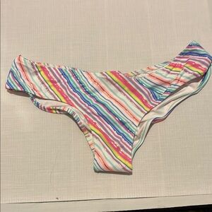 Victoria's Secret Multicolor Striped Bikini Bottom